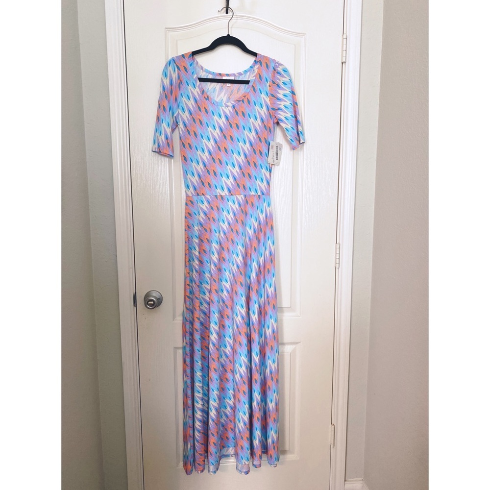 LuLaRoe Ana maxi dress size S geometry pattern - Picture 2 of 12